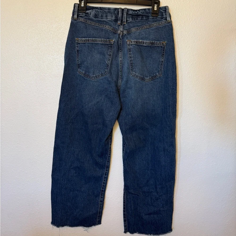 Forever 21 Dark Blue Denim Wide Leg Jeans